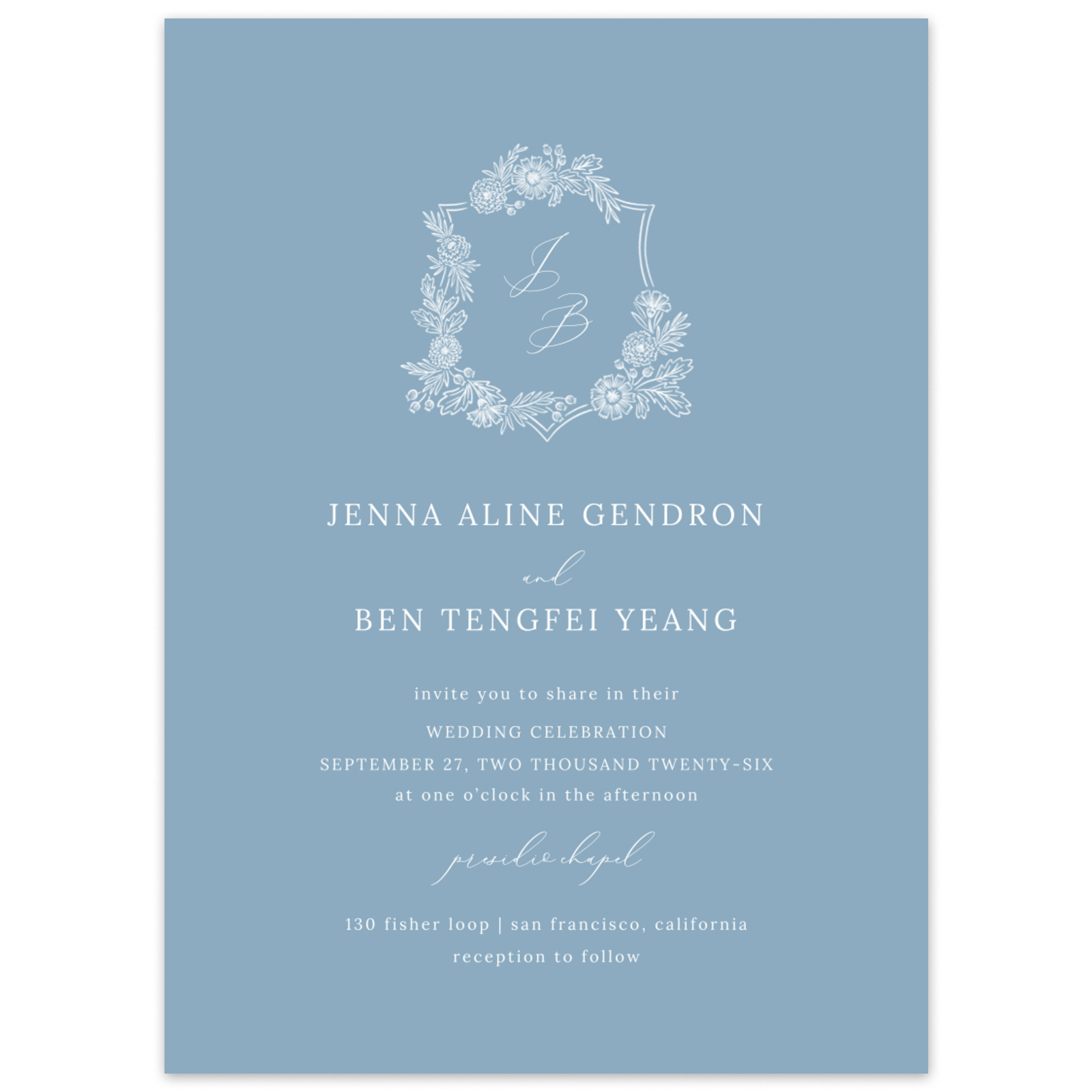 Lilah Portrait | Camel | Zola Wedding Invitations, image size:1600x1600