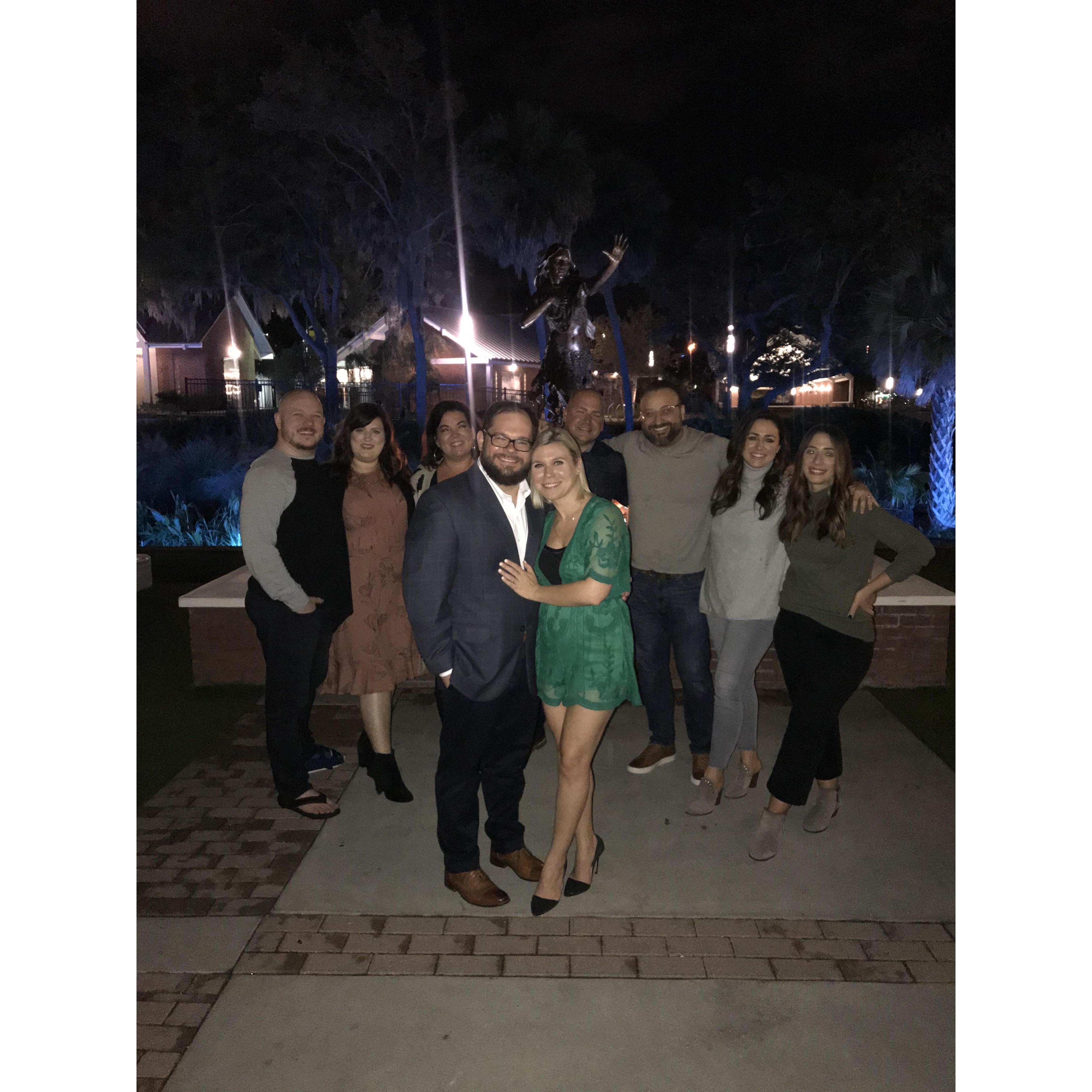 Our engagement night. Perfect proposal Job well done, Chris.