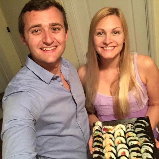 Homemade sushi date