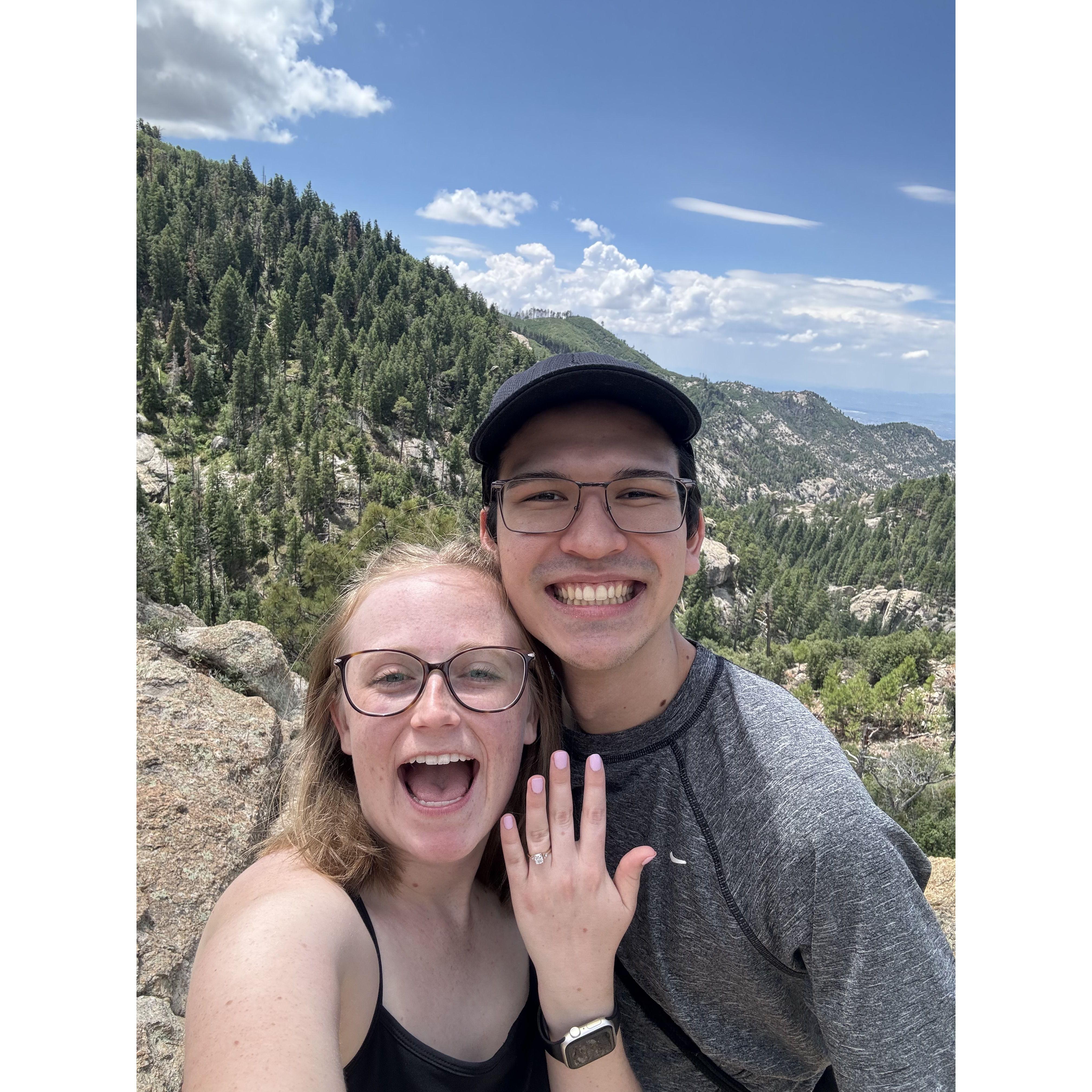 Right after we got engaged!