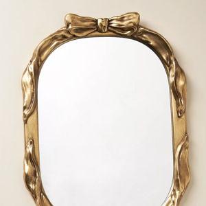 Beau Bow Gold Mirrored Tray