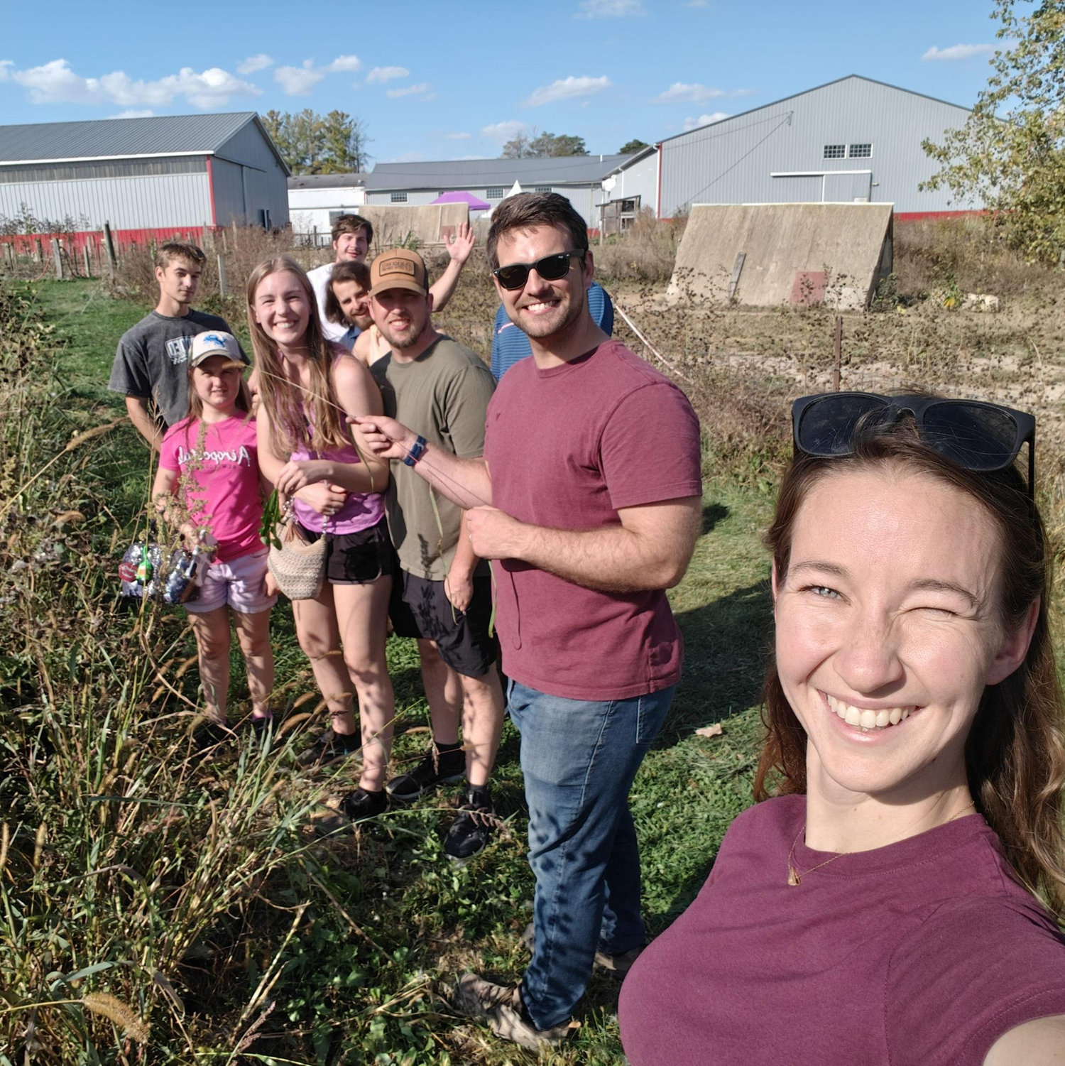 Going apple picking and farm life living with friends was always a good time