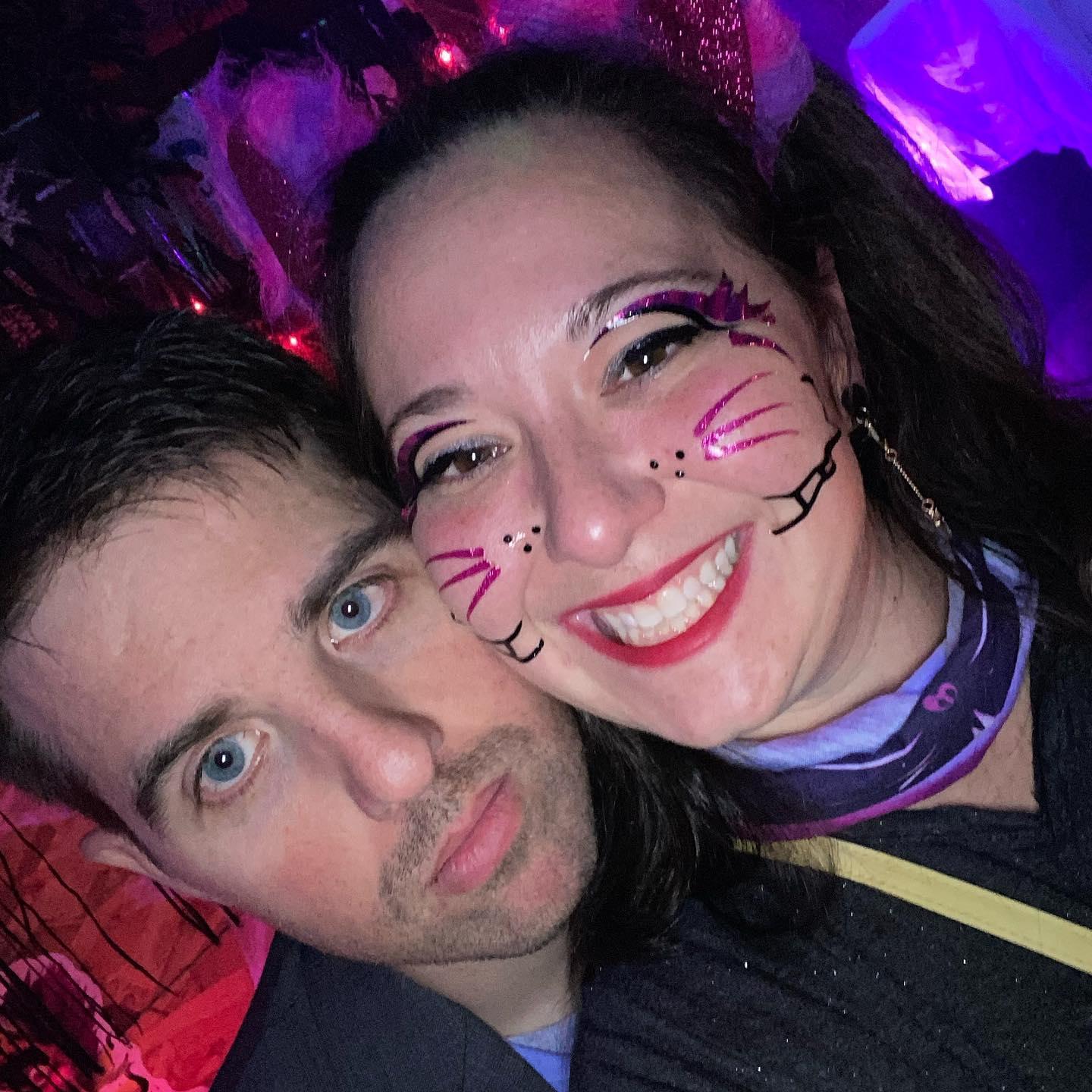 Cheshire Cat & Dr. House (he's supposed to look grumpy) - October 2020
