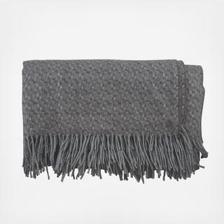 Basket Weave Alpaca Throw