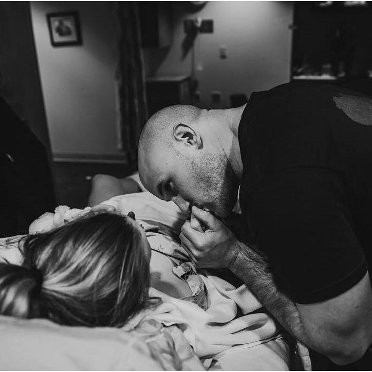 Special time together with baby Leslie Marie