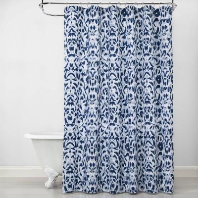Ikat Shower Curtain Blue - Opalhouse™