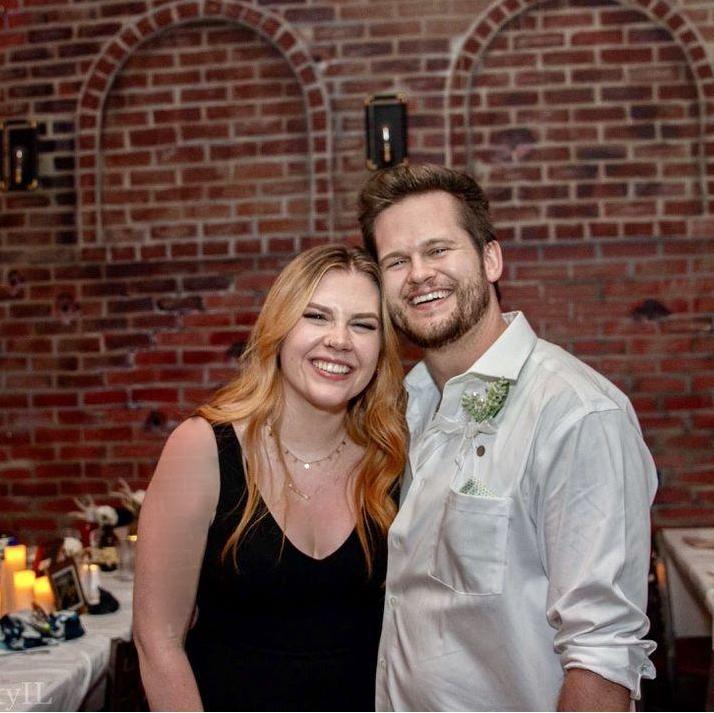 Us at a friend's wedding 2023