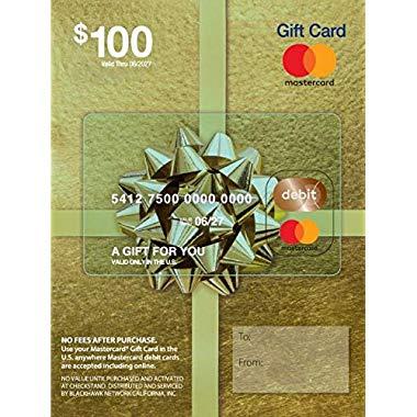  Visa $100 Gift Card (plus $5.95 Purchase Fee) : Gift Cards