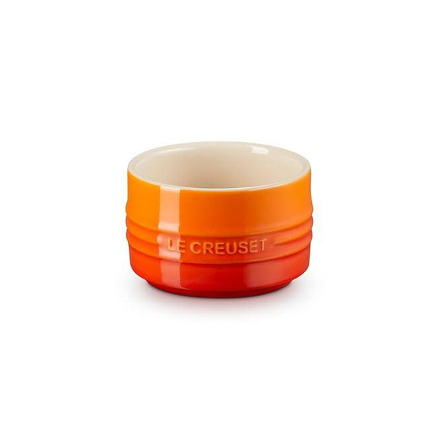 Le Creuset Stoneware Round Straight Wall Ramekin, 6.75oz., Flame