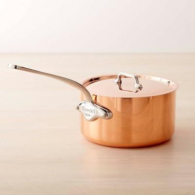 Mauviel Copper Triply Saucepan, 3.6-Qt.
