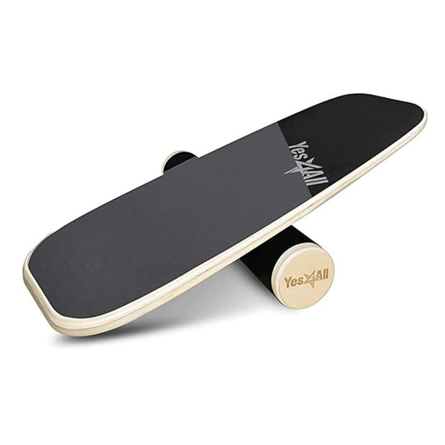 Yes4All Balance Board Sports Trainer, Surf Trainer Board With Adjustable Stoppers, Improve Core Strength and Balance Control