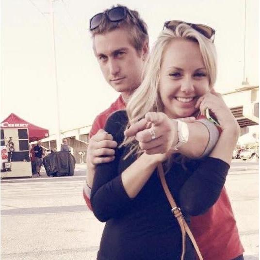 Our first picture together (Husker game day)