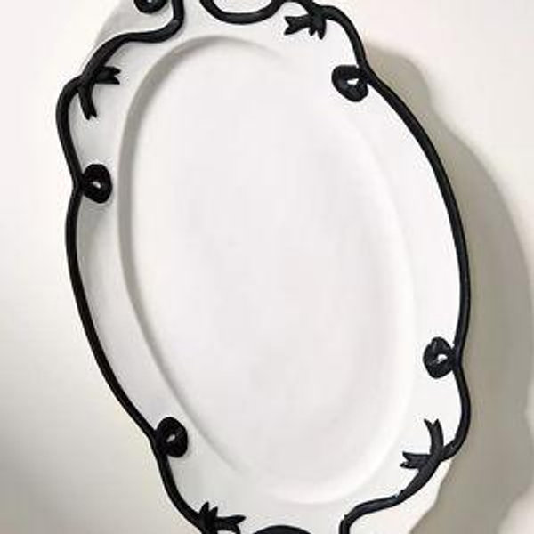 Benedita Bow Ceramic Stoneware Platter