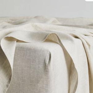 Oatmeal 100% French Flax Linen Fitted Sheet
