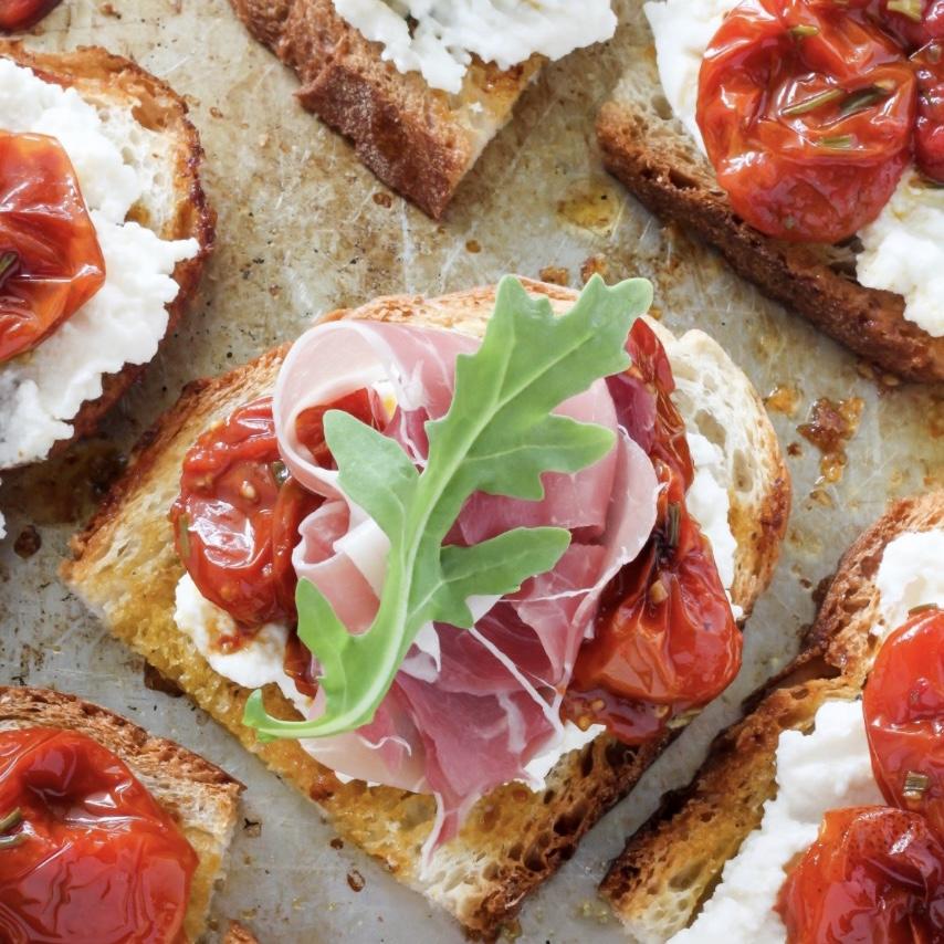Bruschetta with prosciutto- Wedding Hors d'oeuvres