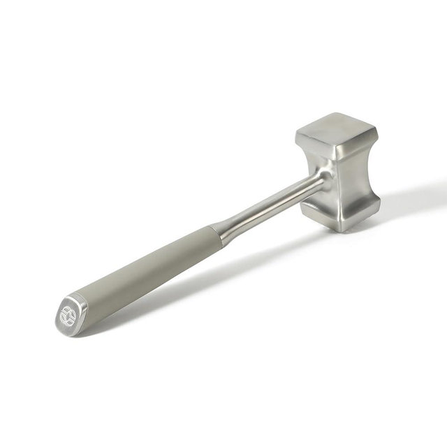 Calphalon Edge Stainless Steel Multi-Sided Meat Tenderizer w/Thermoplastic Rubber Handle - Taupe