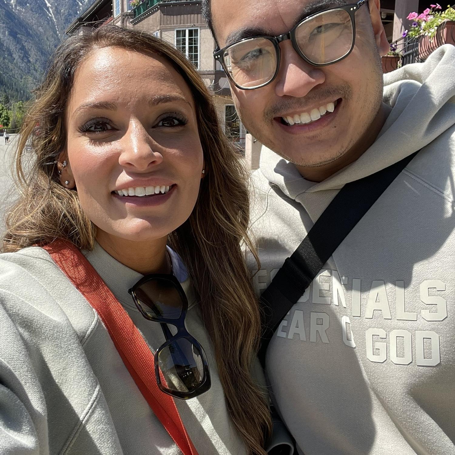 In Leavenworth, Washington visiting a charming German town in the mountains.