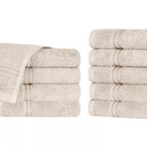 Egyptian Cotton Absorbent Luxury Stone face towel 10-pack Set by Blue Nile Mills