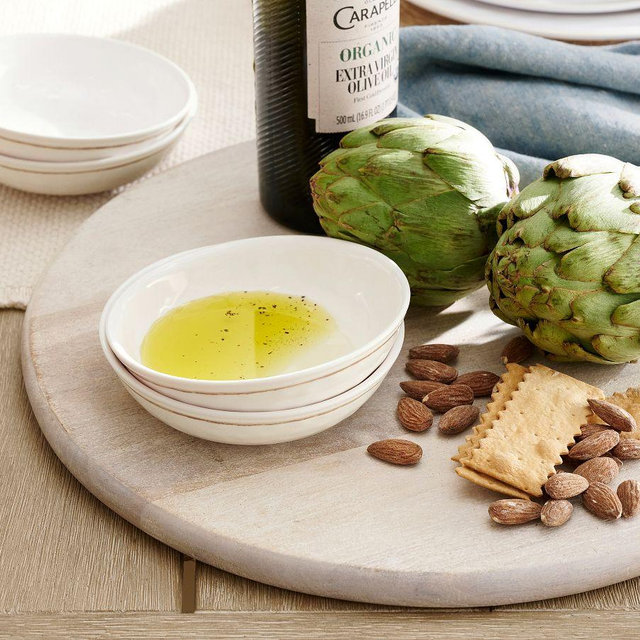 Cabana Outdoor Melamine Dip Bowls, Set of 4 - Stone