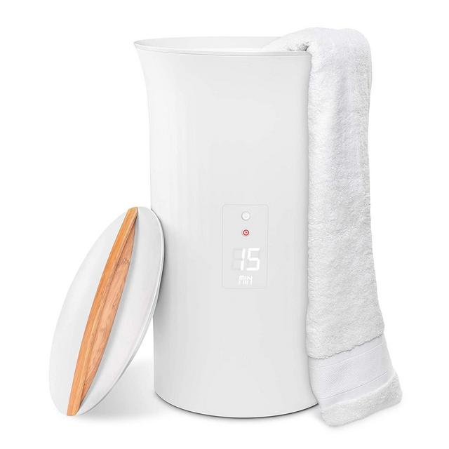 Live Fine Bathroom Towel Warmer, Large Blanket & Towel Heater - White