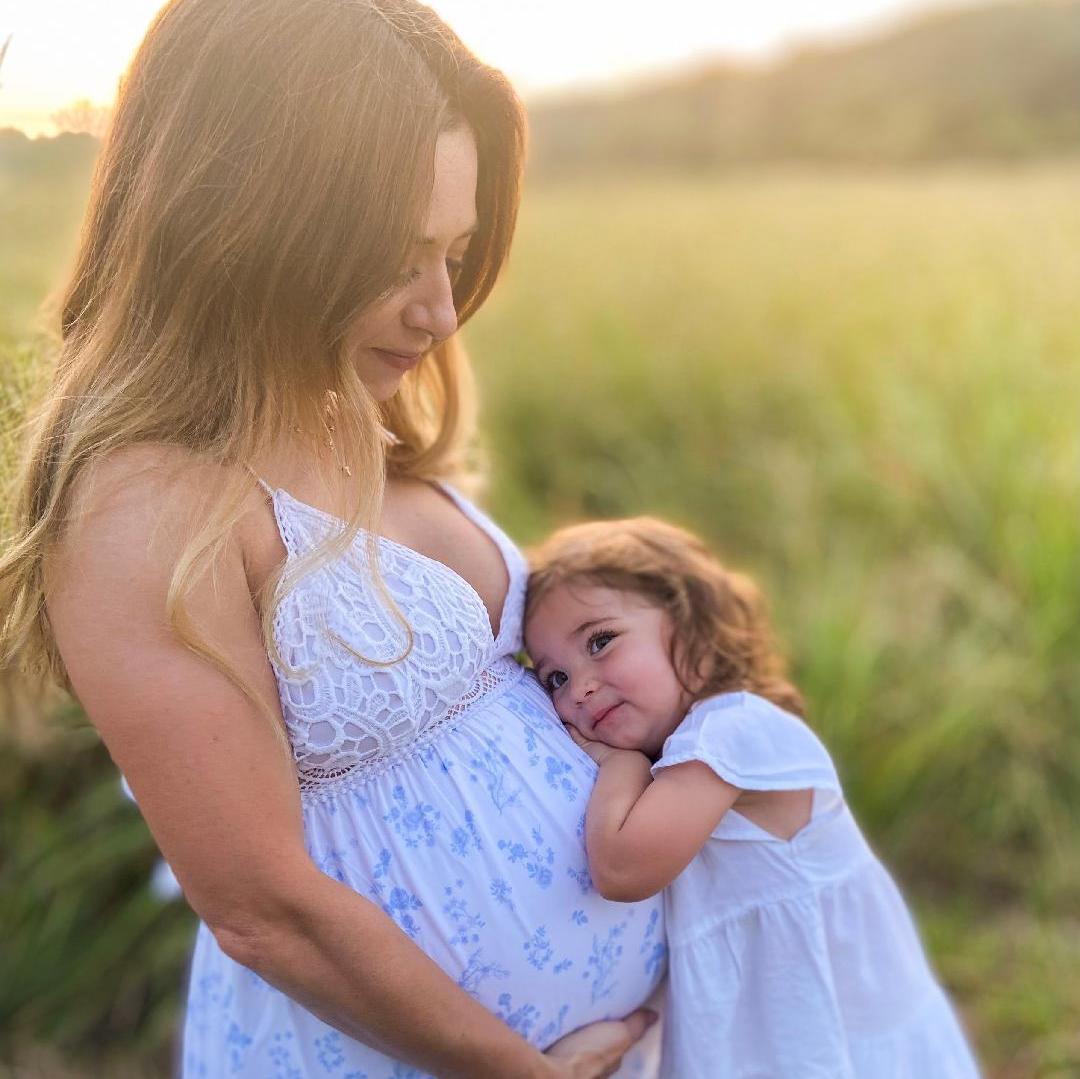 A couple of weeks before baby brother arrived!