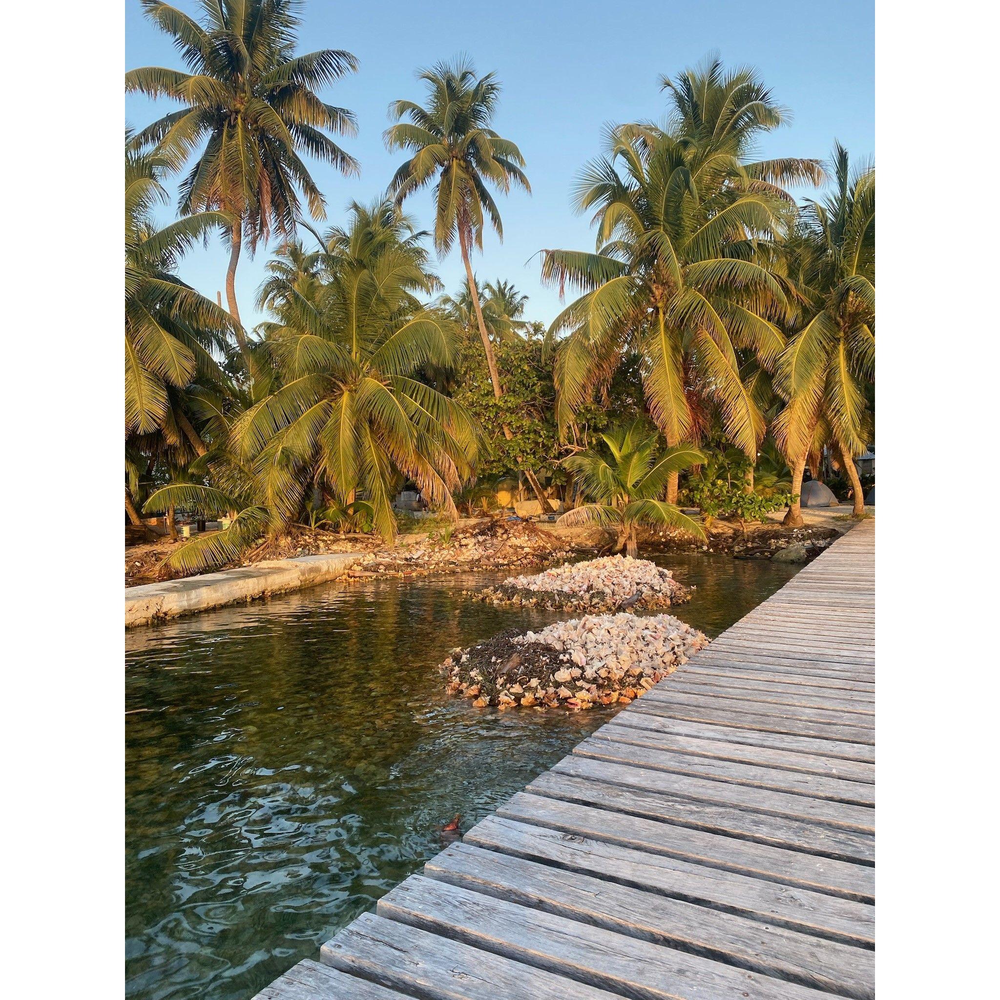 Sunset on the Caye.