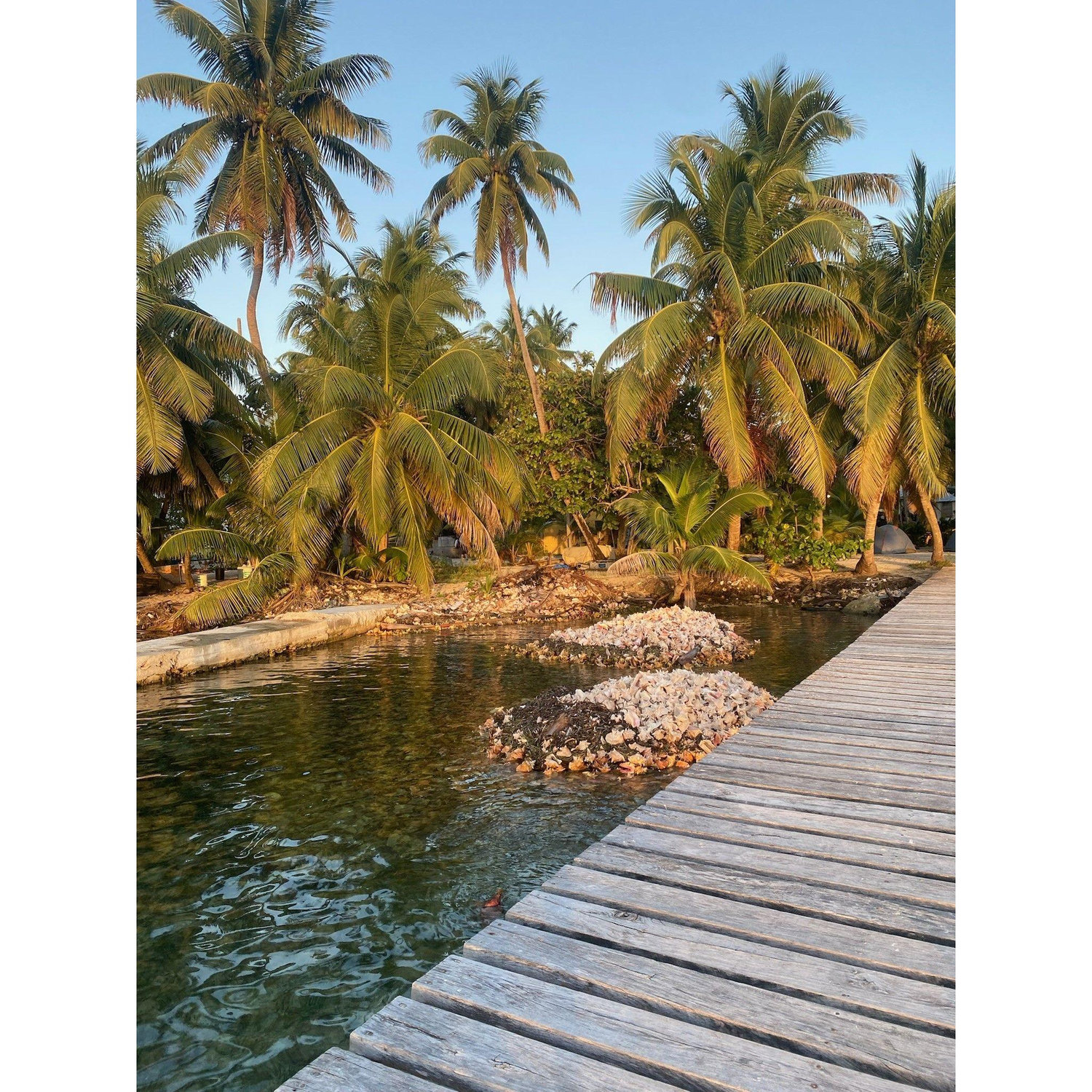 Sunset on the Caye.