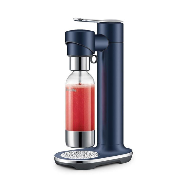 Breville BCA800DBL InFizz Fusion Sparkling Water and Beverage Carbonator, CO2 Cylinder Not Included, Damson Blue