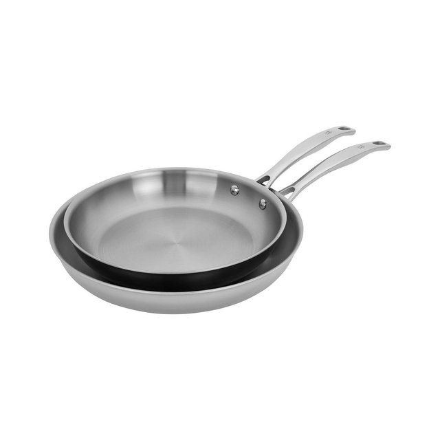 HENCKELS CLAD H3 2 Pc Stainless Steel Fry Pan Set