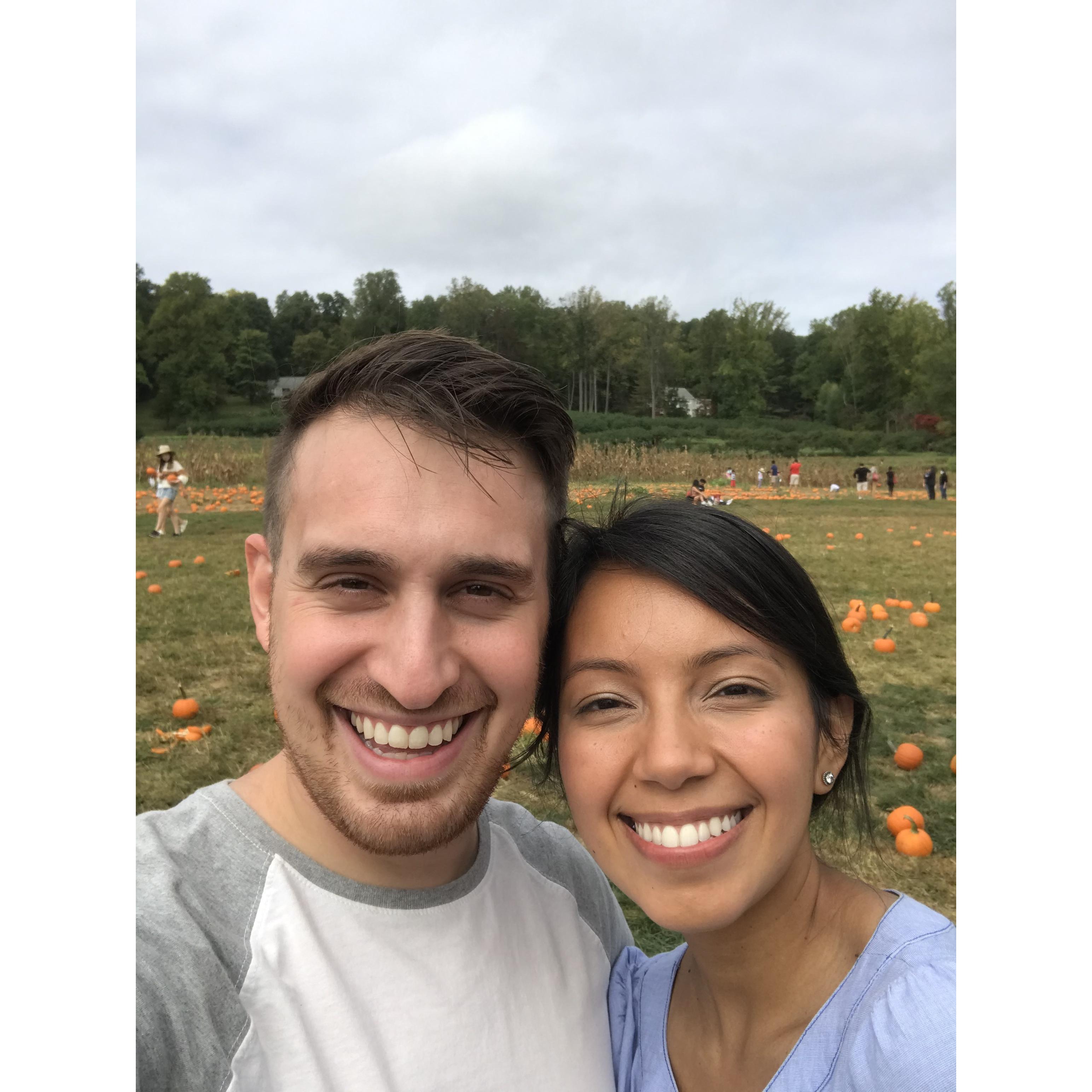 Apple picking at Wightman Farms.
