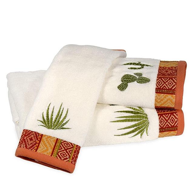 Destinations Cactus Hand Towel, Olive
