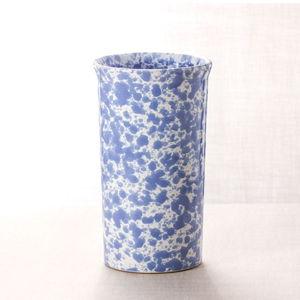Tall Utensil Crock - Morning Glory Blue