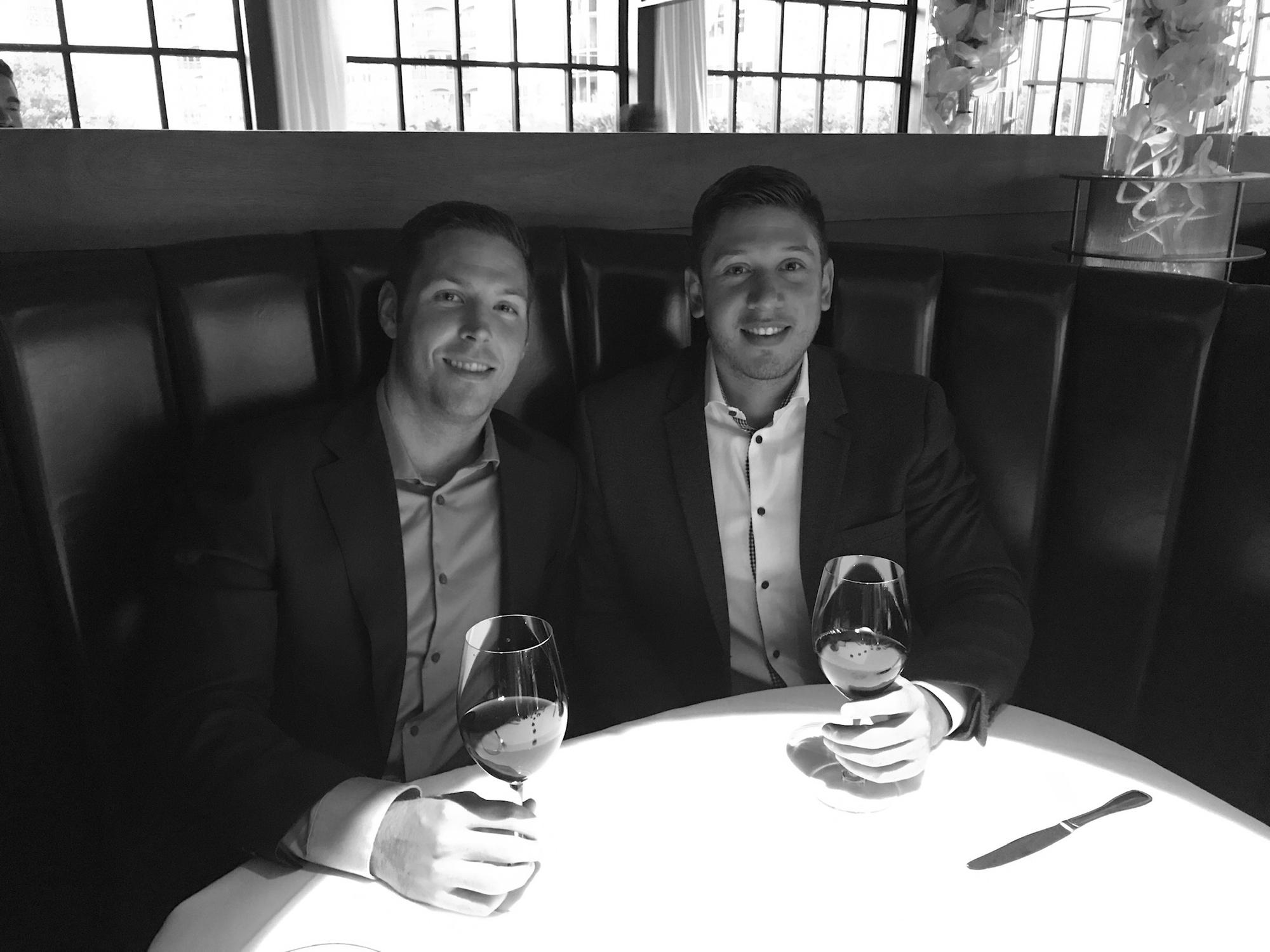 Celebrating Robert moving to Dallas