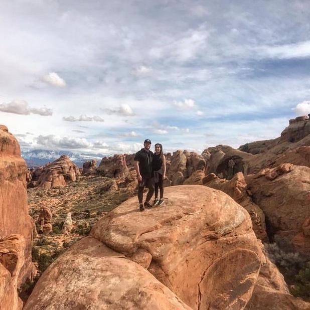 March 2019
This was our first camping trip at Arches NP and our first photo together.