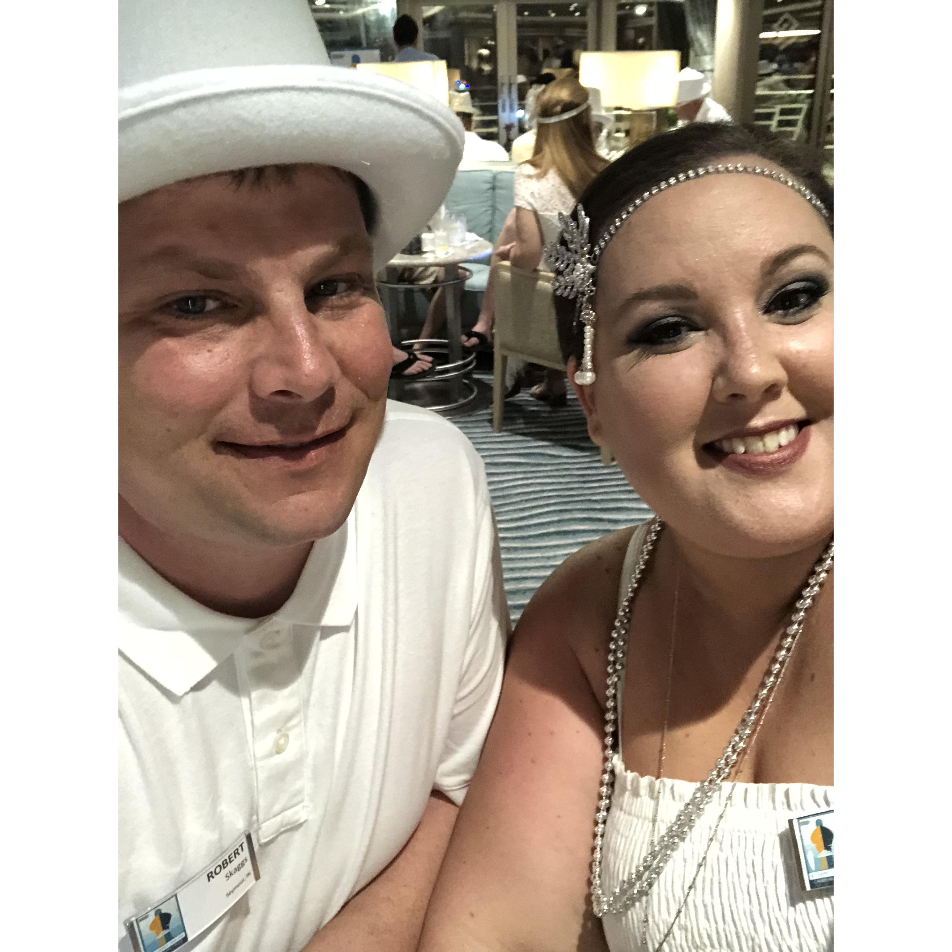 Our first cruise, our first white party, our first vacation of just the two of us April 2018