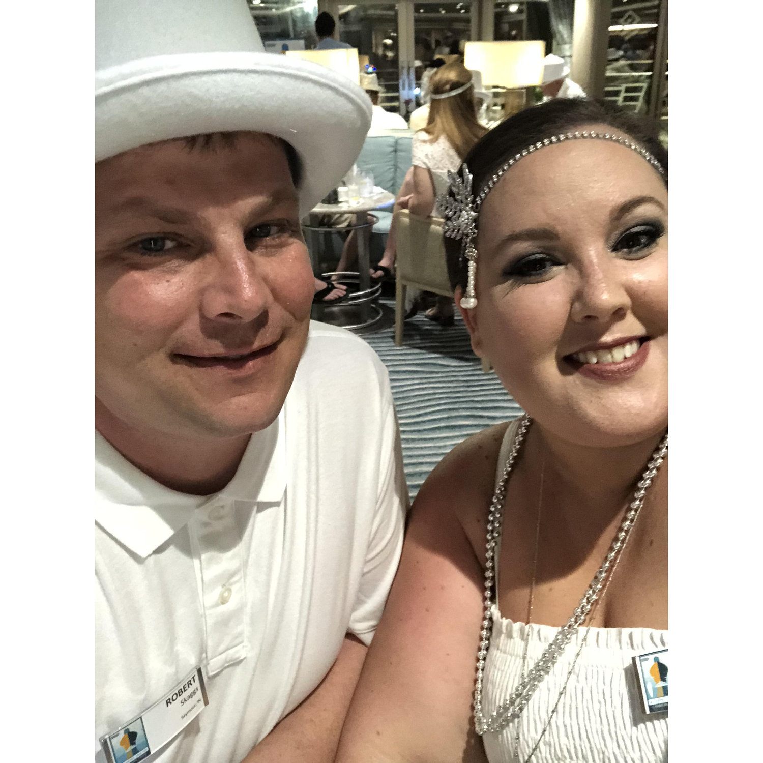 Our first cruise, our first white party, our first vacation of just the two of us April 2018