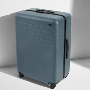 Shop Large & Checked Suitcases in Coast Blue | Away
