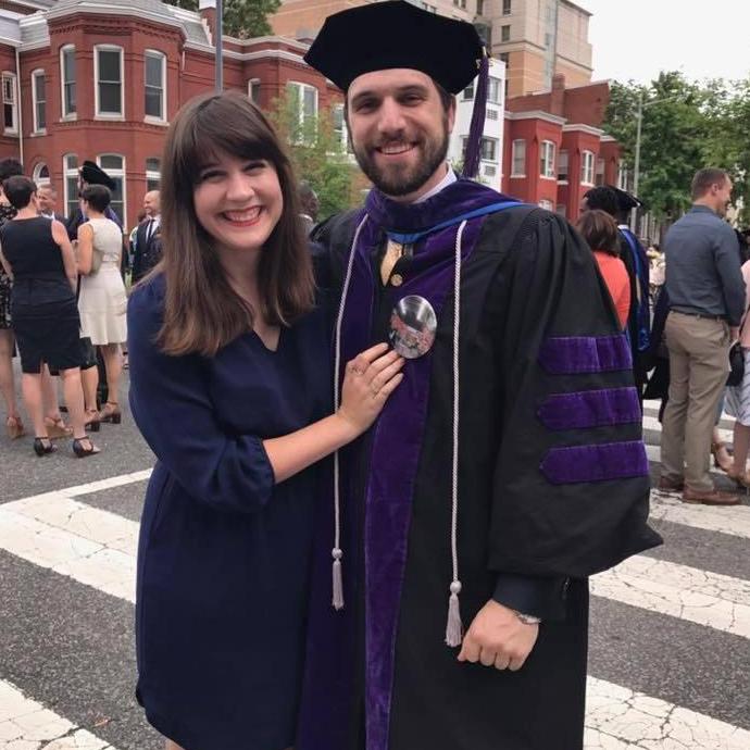 We made it!!! George Washington University Law School graduation, May 2017.