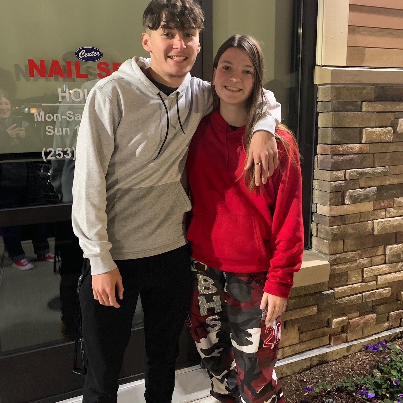 Our first ever photo together taken on November 9th, 2018