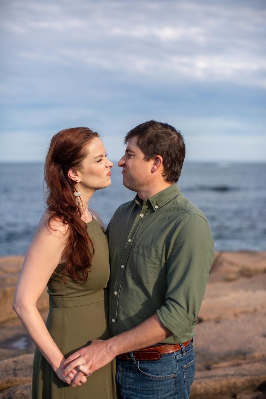 Summer 2021, right after getting engaged. Acadia National Park.