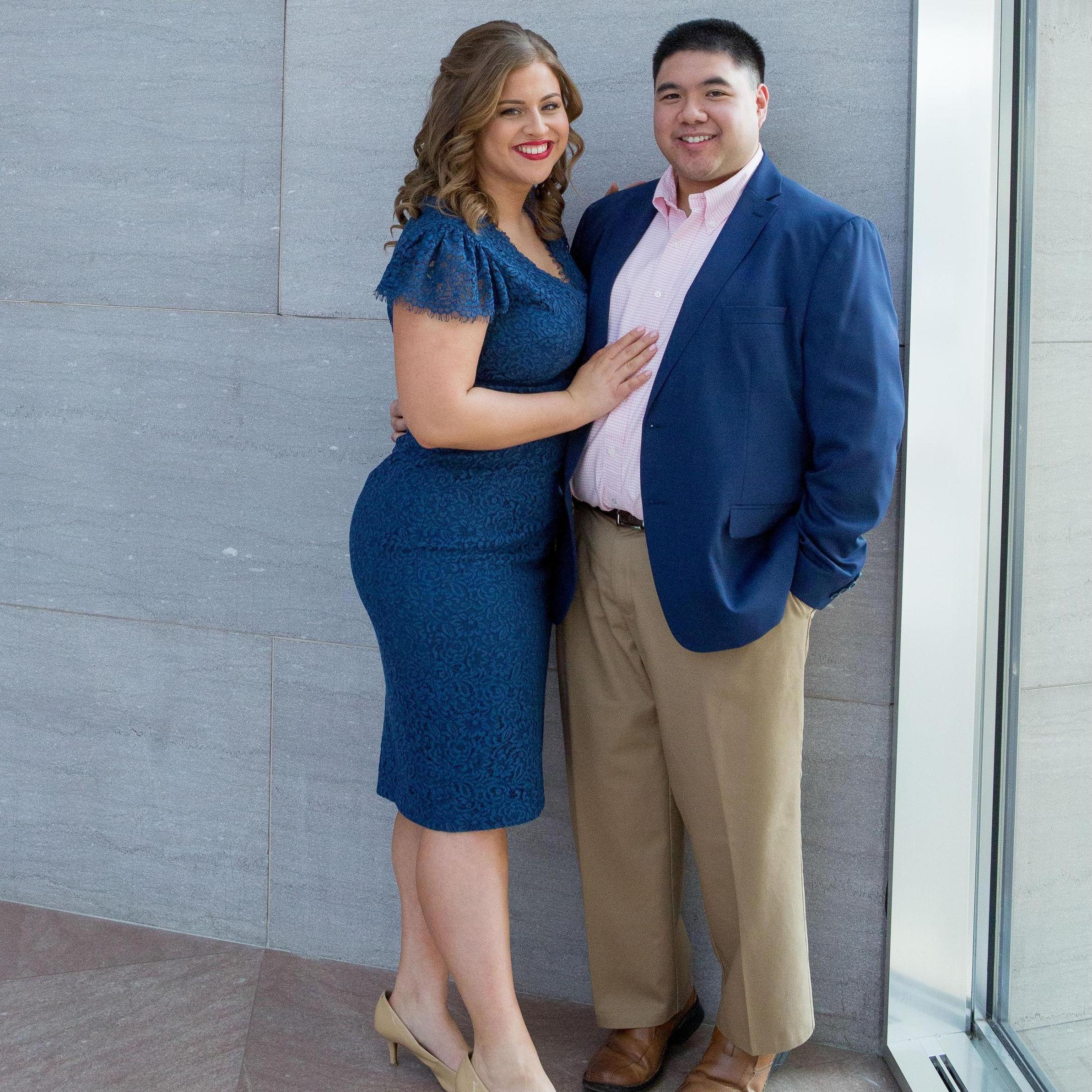 Engagement pictures at the National Gallery of Art, February 2020. (Kate Grace Photography)