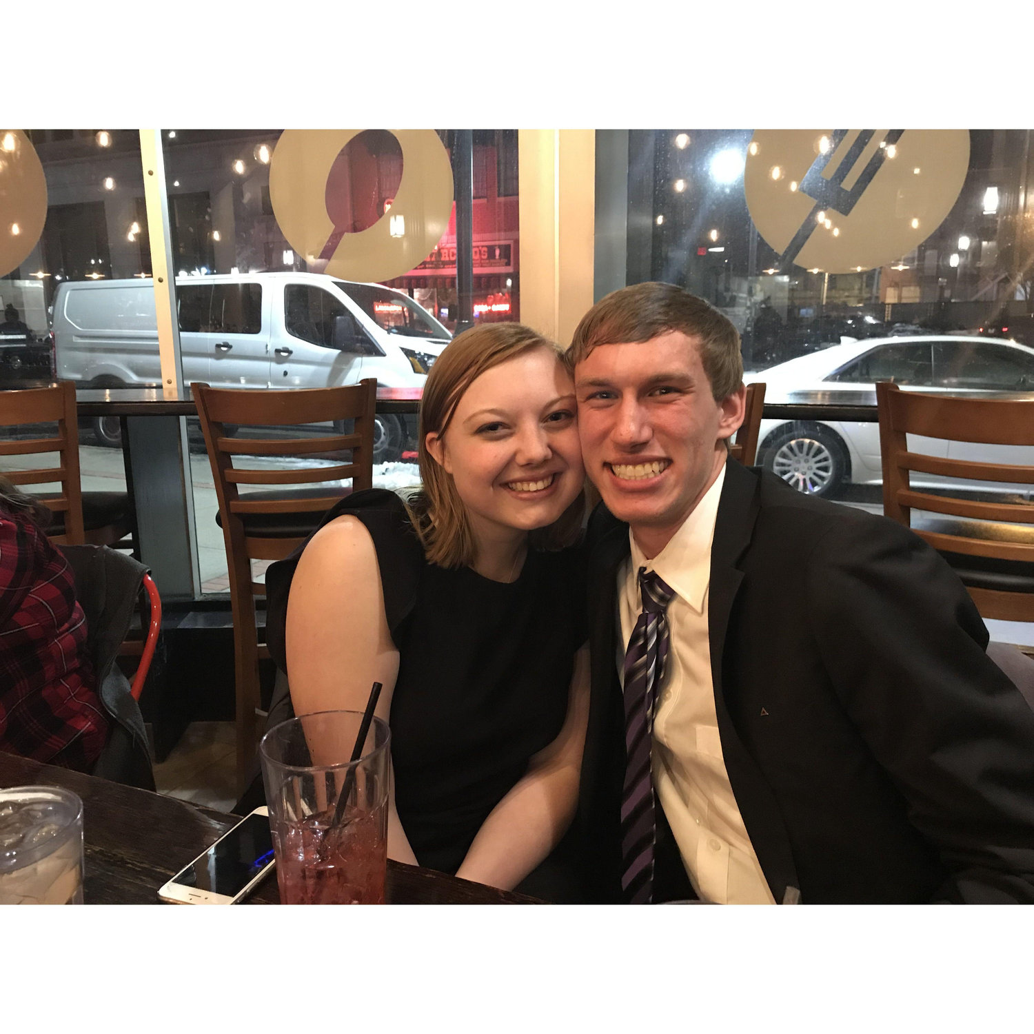 Grabbing dinner after one of Kayla's orchestra concerts. The concert was long, but we can both agree that the pad thai was worth the wait.