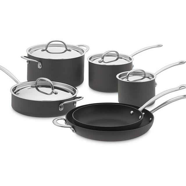 Williams Sonoma Open Kitchen Hard-Anodized Nonstick 10-Piece Cookware Set
