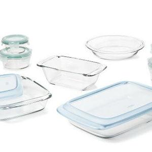 14 Piece Glass Bake, Serve, & Store Set