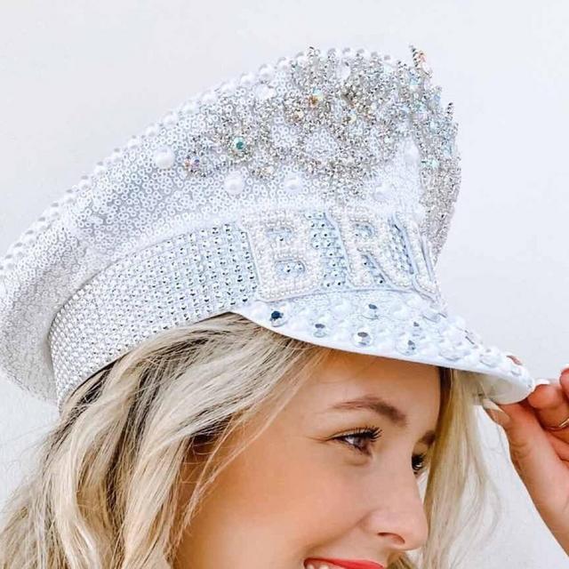 Bridal Disco Military Hat | Iridescent...