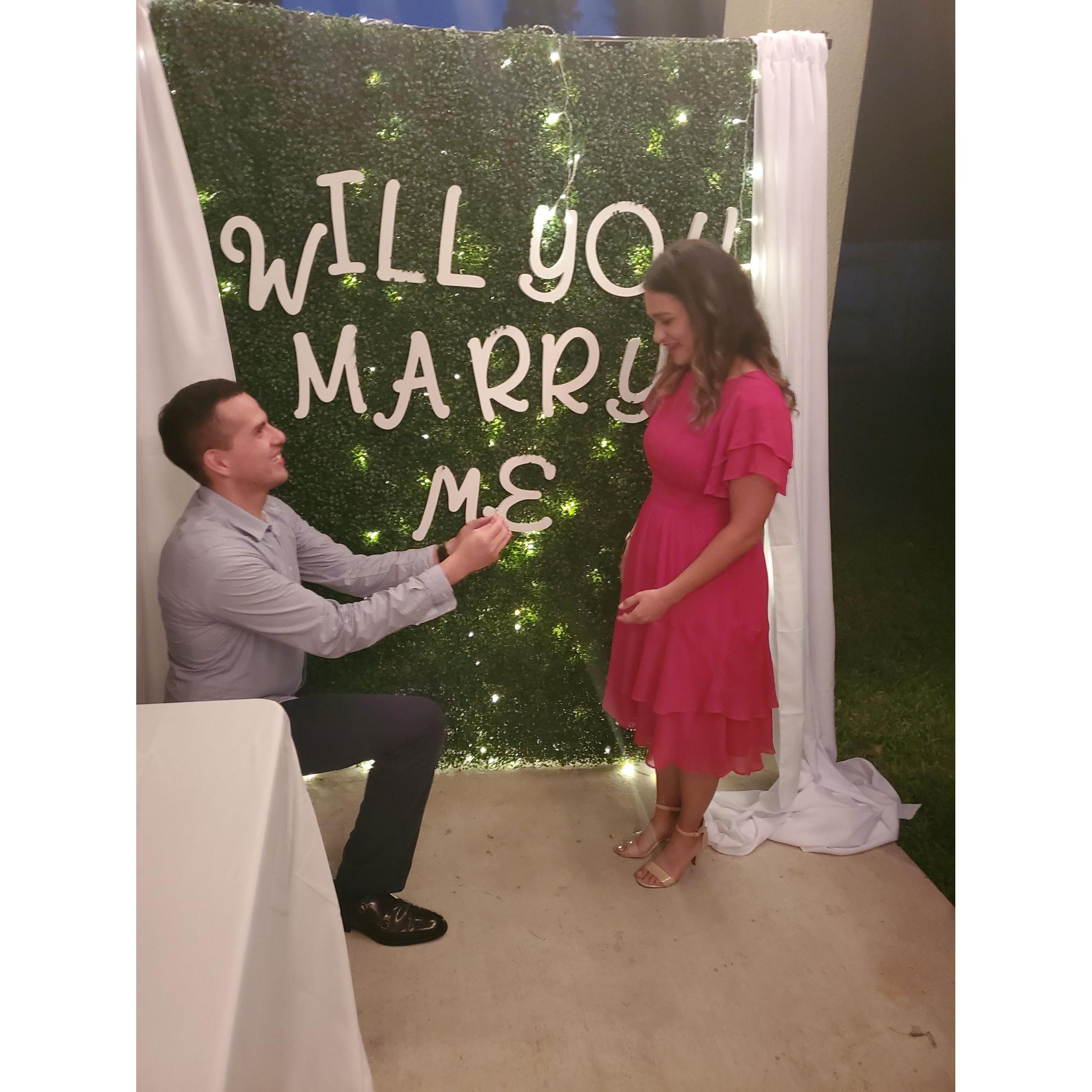 And she said YES!