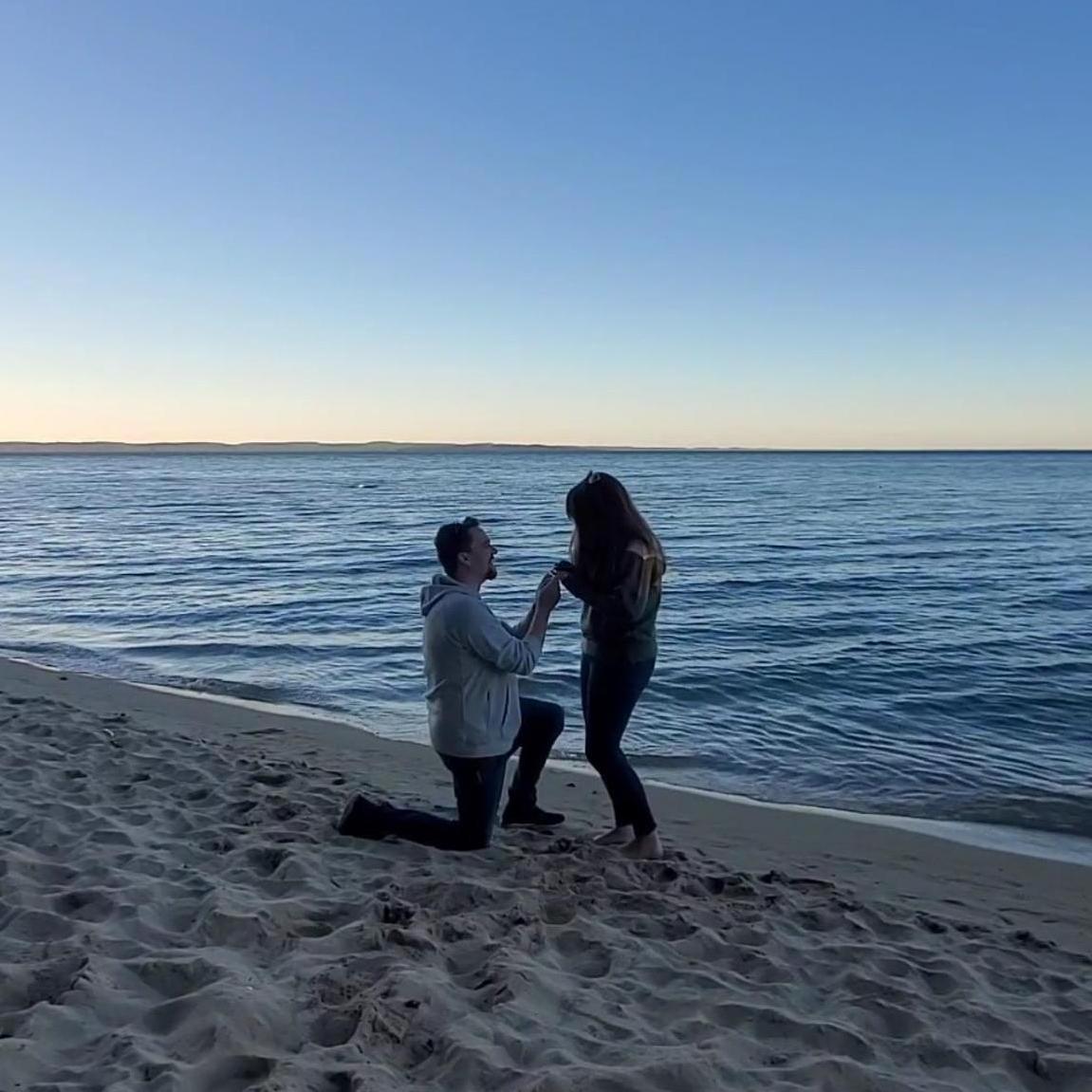 The proposal was a complete surprise!
