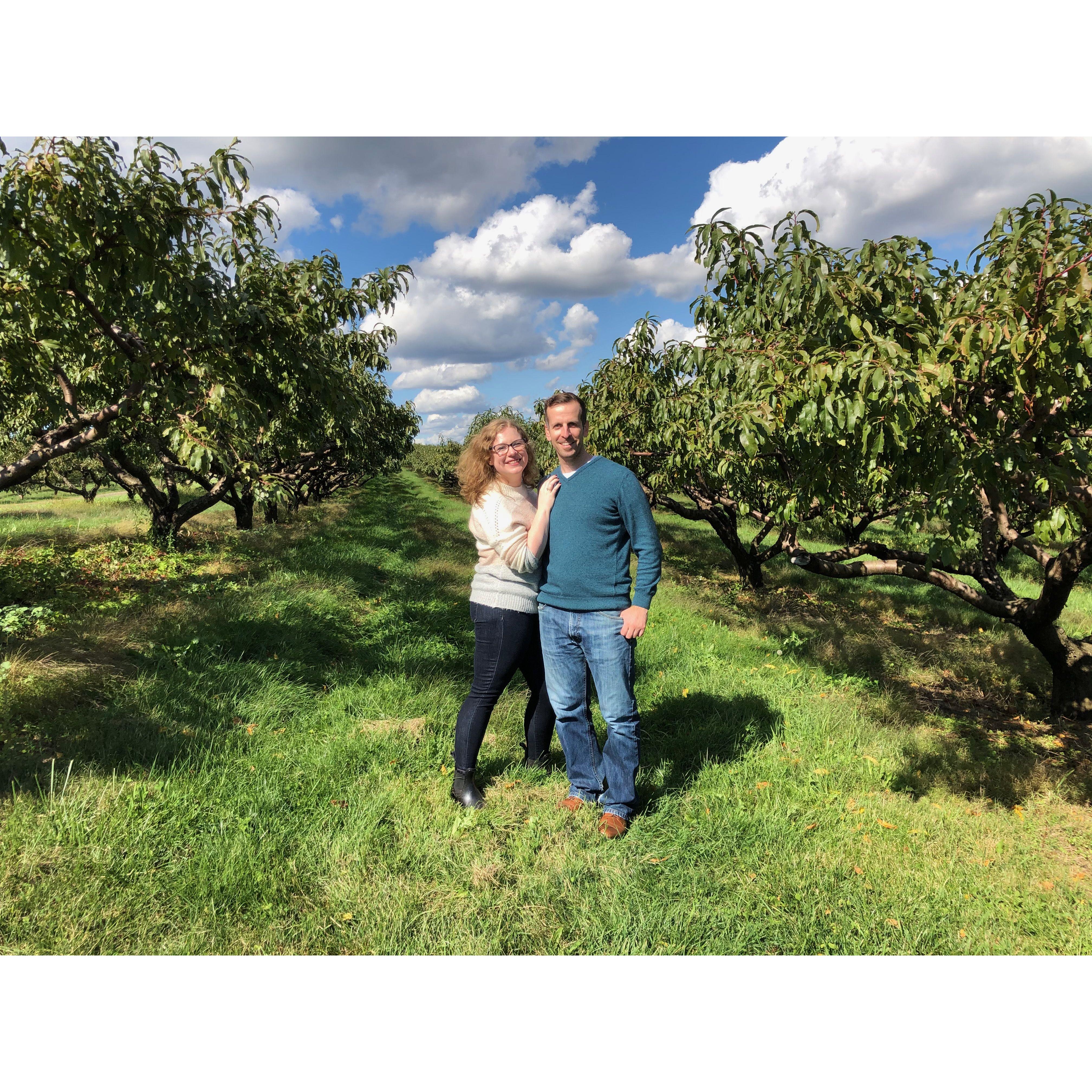 Apple picking (and the photo Suzy used to hard launch the relationship on instagram!)