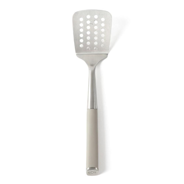 Calphalon Edge Stainless Steel Slotted Turner - Taupe