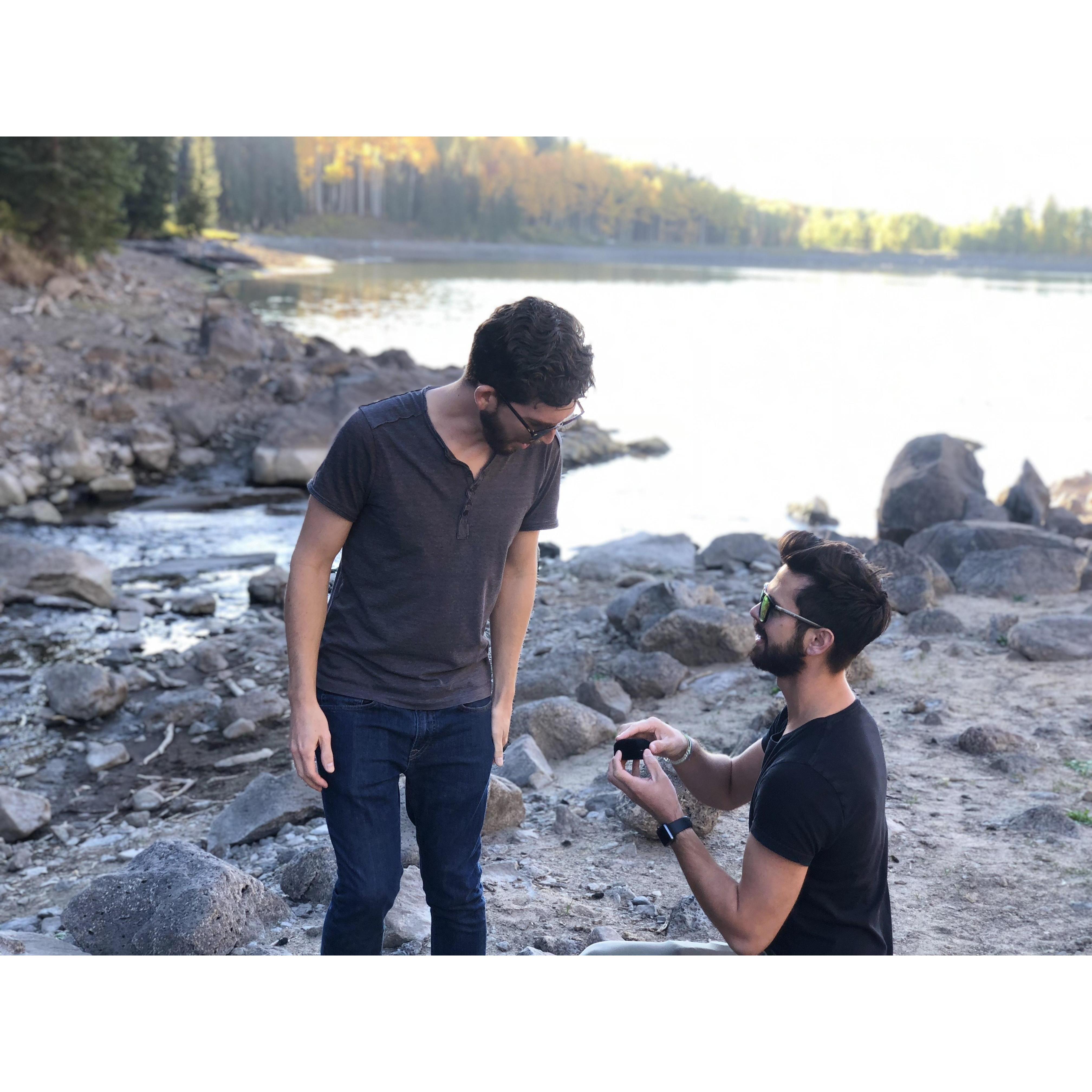 When Mark first pulled out the ring, Brad did not know how to react